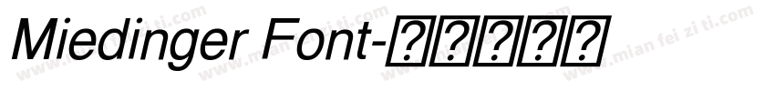 Miedinger Font字体转换